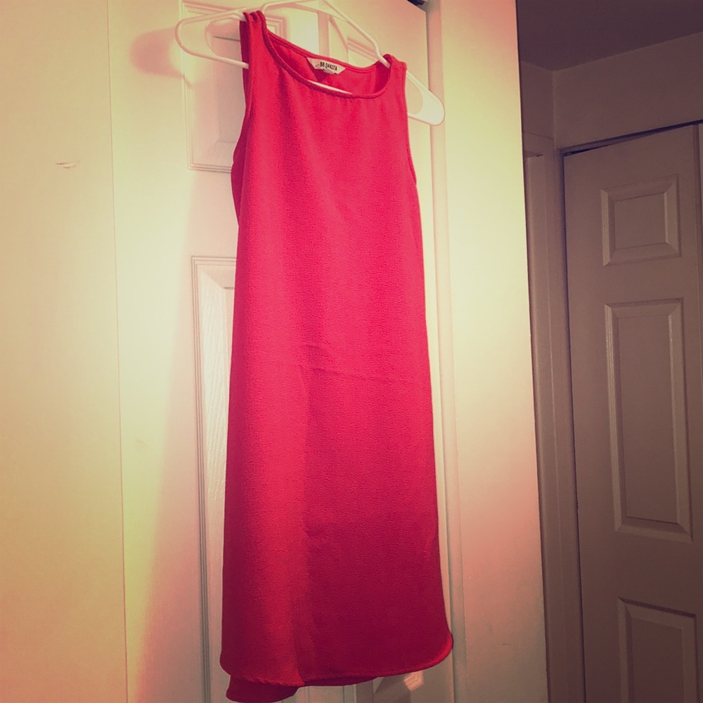 BB Dakota Crepe orange red dress